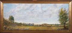 R. Humphreys – Ölgemälde, Schloss in einer Landschaft, 20. Jahrhundert