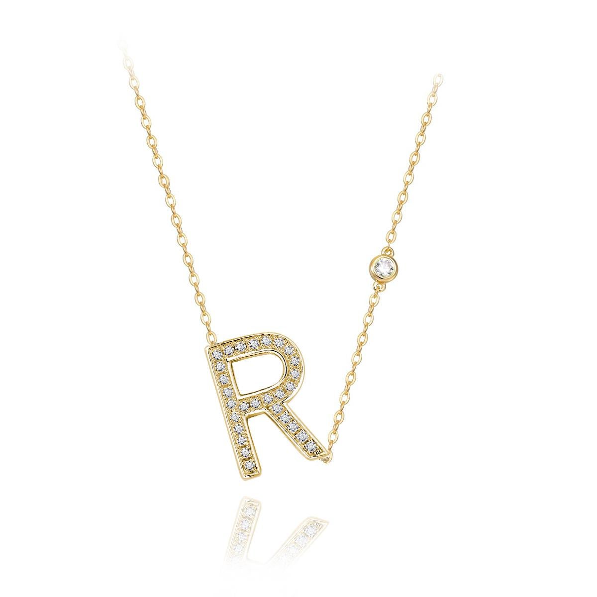 r initial necklace