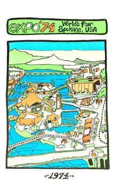 Original EXPO '74 World's Fair, Spokane USA vintage calendar