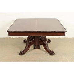 R. J. Horner Antique Victorian Mahogany Extension Dining Table, Newly Refinished