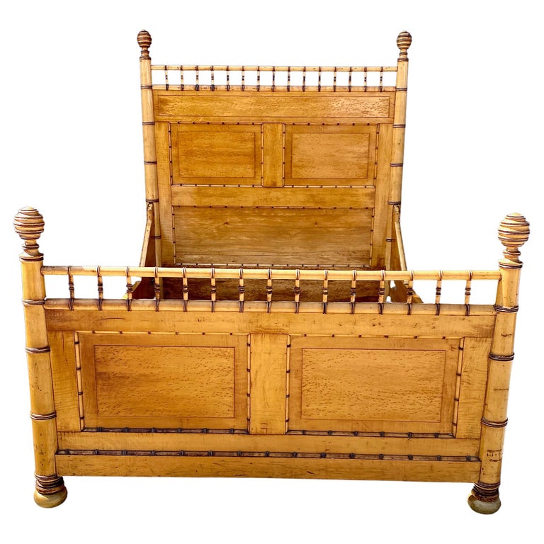 R. J. Horner Faux Bamboo Bed For Sale