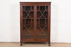 R. J. Horner Style American Empire Carved Mahogany Bookcase, Circa 1890s