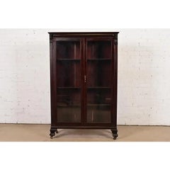 R. J. Horner Style American Empire Carved Mahogany Bookcase, Circa 1890s