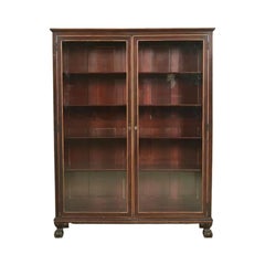 R. J. Horner Style American Empire Carved Mahogany Bookcase, Circa 1890s