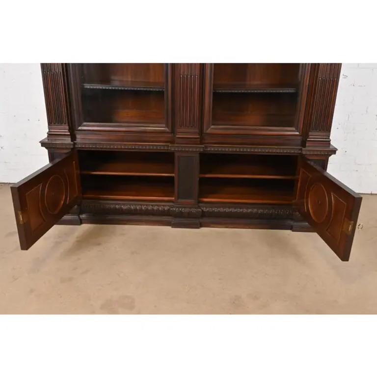 R. J. Horner Librería de caoba tallada estilo Renacimiento Antique French en venta 1