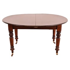 R. J. Horner Style Antique Victorian Carved Mahogany Dining Table, Refinished