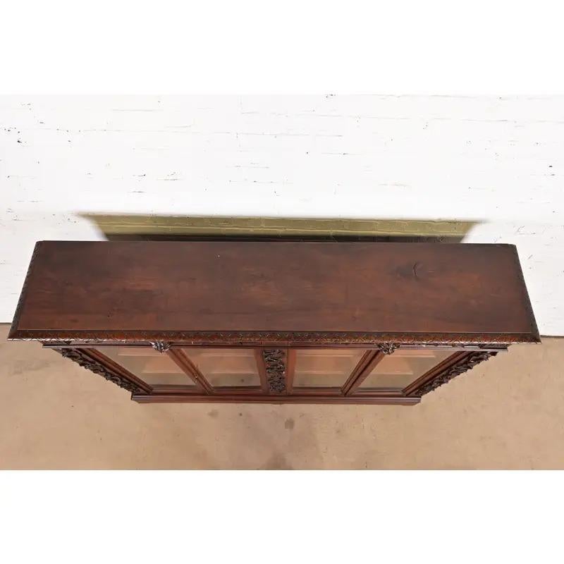 R. J. Horner - Mobile libreria doppio in stile vittoriano antico, circa 1890 in vendita 3