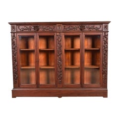 R. J. Horner - Mobile libreria doppio in stile vittoriano antico, circa 1890