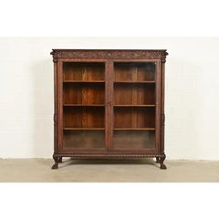 R. J. Horner Style Victorian Oak Double Bookcase, Circa 1890s