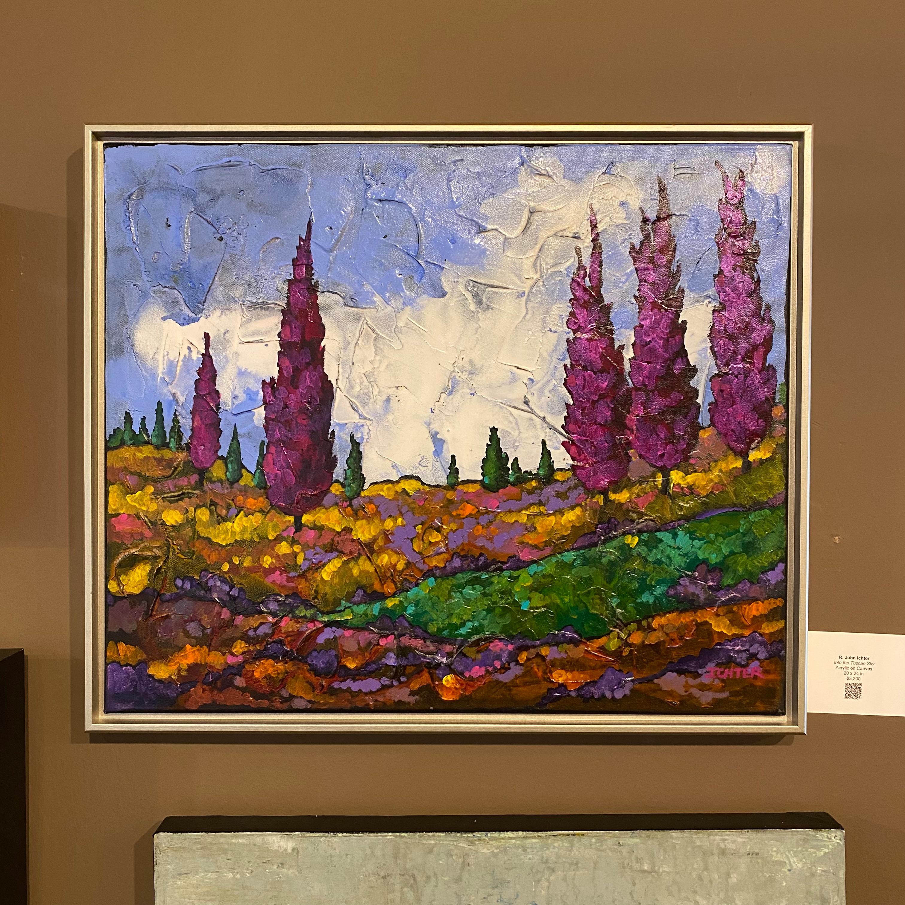 Dans le ciel toscan - Contemporain Painting par R. John Ichter 