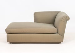 R. Jones Golden Sheen Upholstered Chaise Longue
