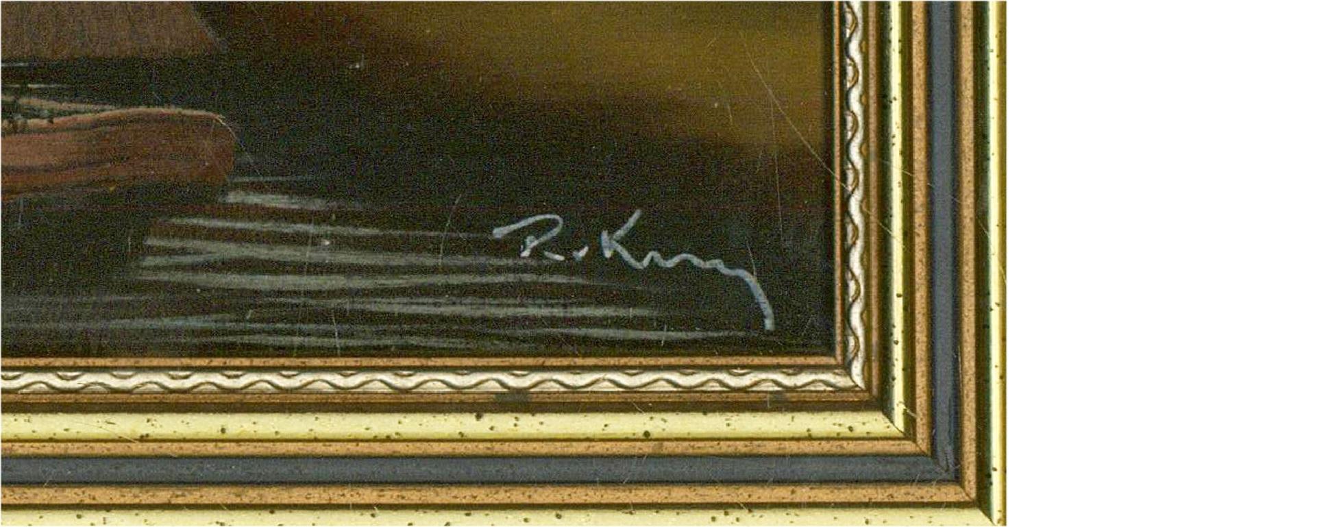 R. King - Huile du XXe siècle, Vue du pont suspendu, Bristol 3