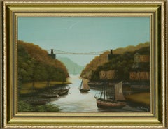 R. King - 20th Century Oil, View of the Suspension Bridge, Bristol