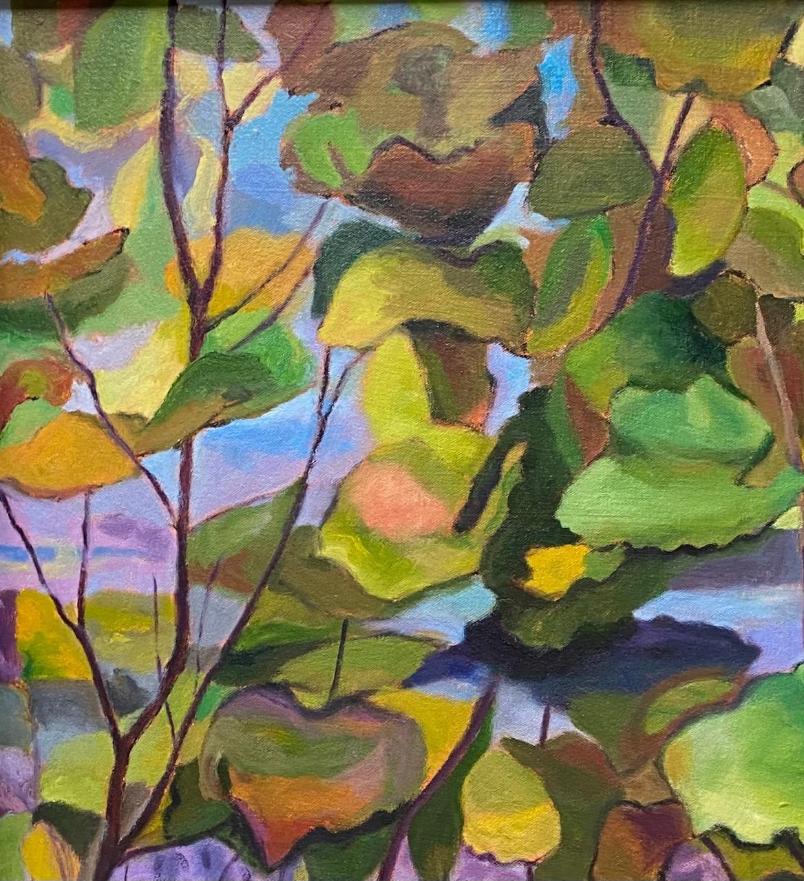 Parras, óleo original 36x24 paisaje contemporáneo - Landscape Painting Marrón de R. Kirk Moore
