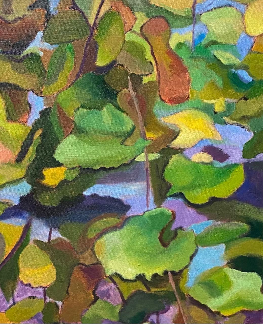 Mientras las vides danzan en previsión de la próxima vendimia, convergen los colores de las uvas, las vides, la tierra y el cielo.  Ha surgido una alegre y exuberante celebración de la vida en forma de paisaje contemporáneo, adecuado para cualquier