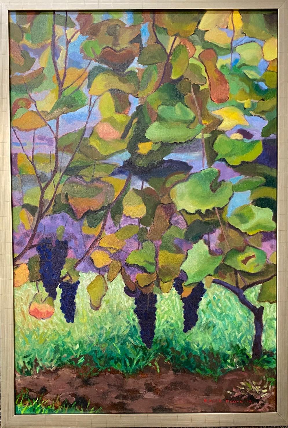 Landscape Painting de R. Kirk Moore - Parras, óleo original 36x24 paisaje contemporáneo