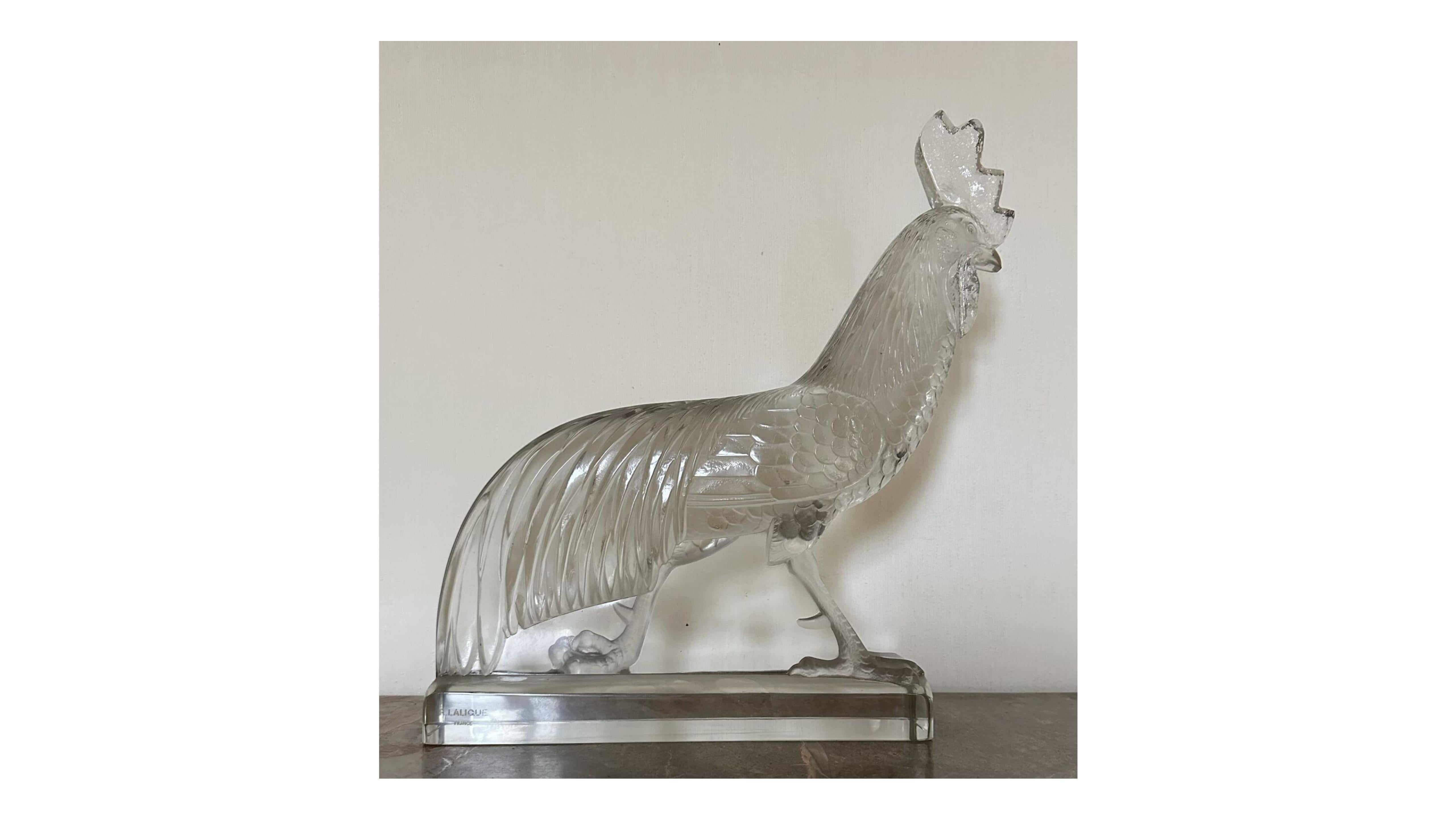 R. LALIQUE -1936  Gallo di Jungling In condizioni ottime in vendita a SAINT-OUEN-SUR-SEINE, FR