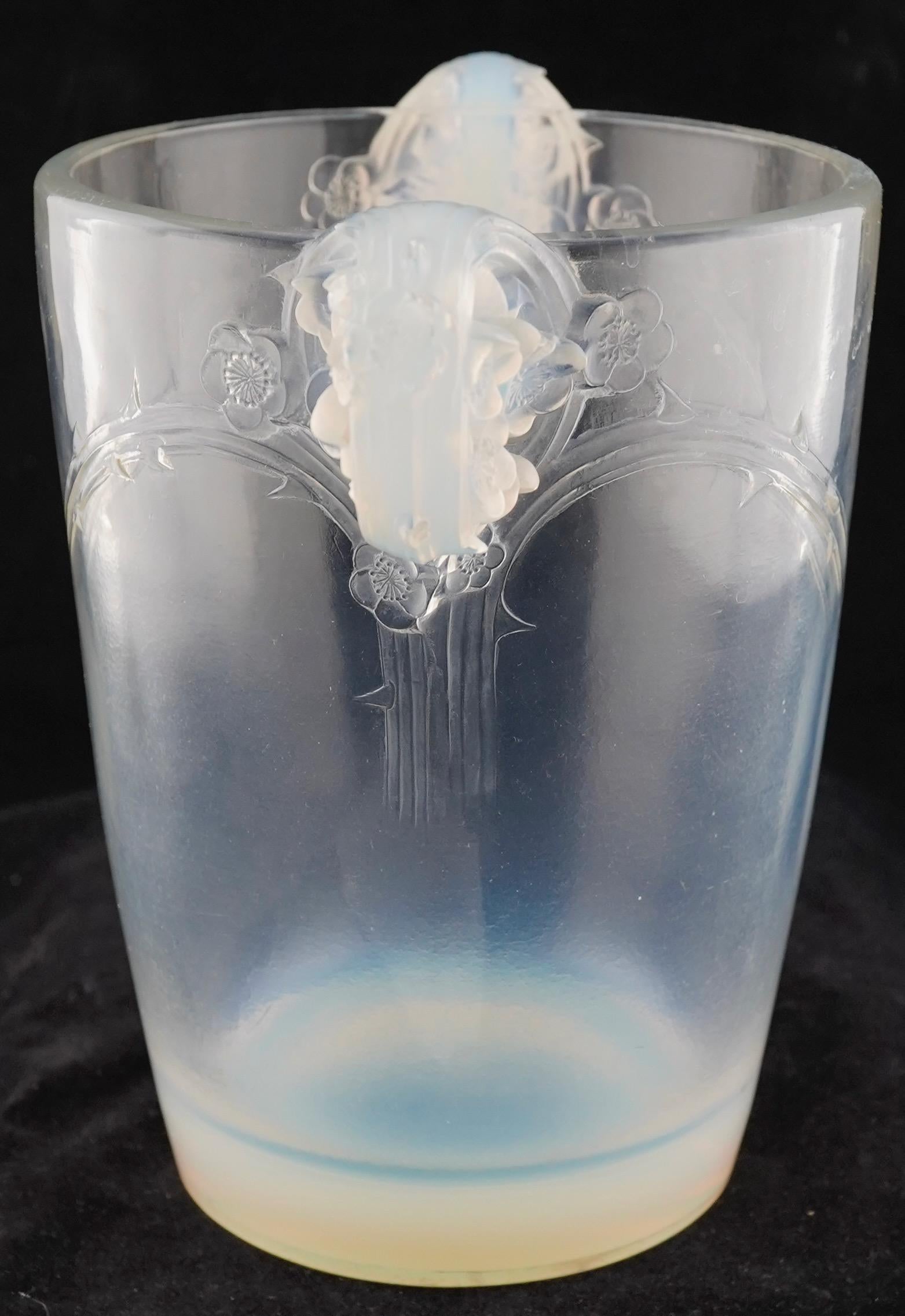 Art Déco R Lalique Vaso Chamarande circ 1928 in vendita