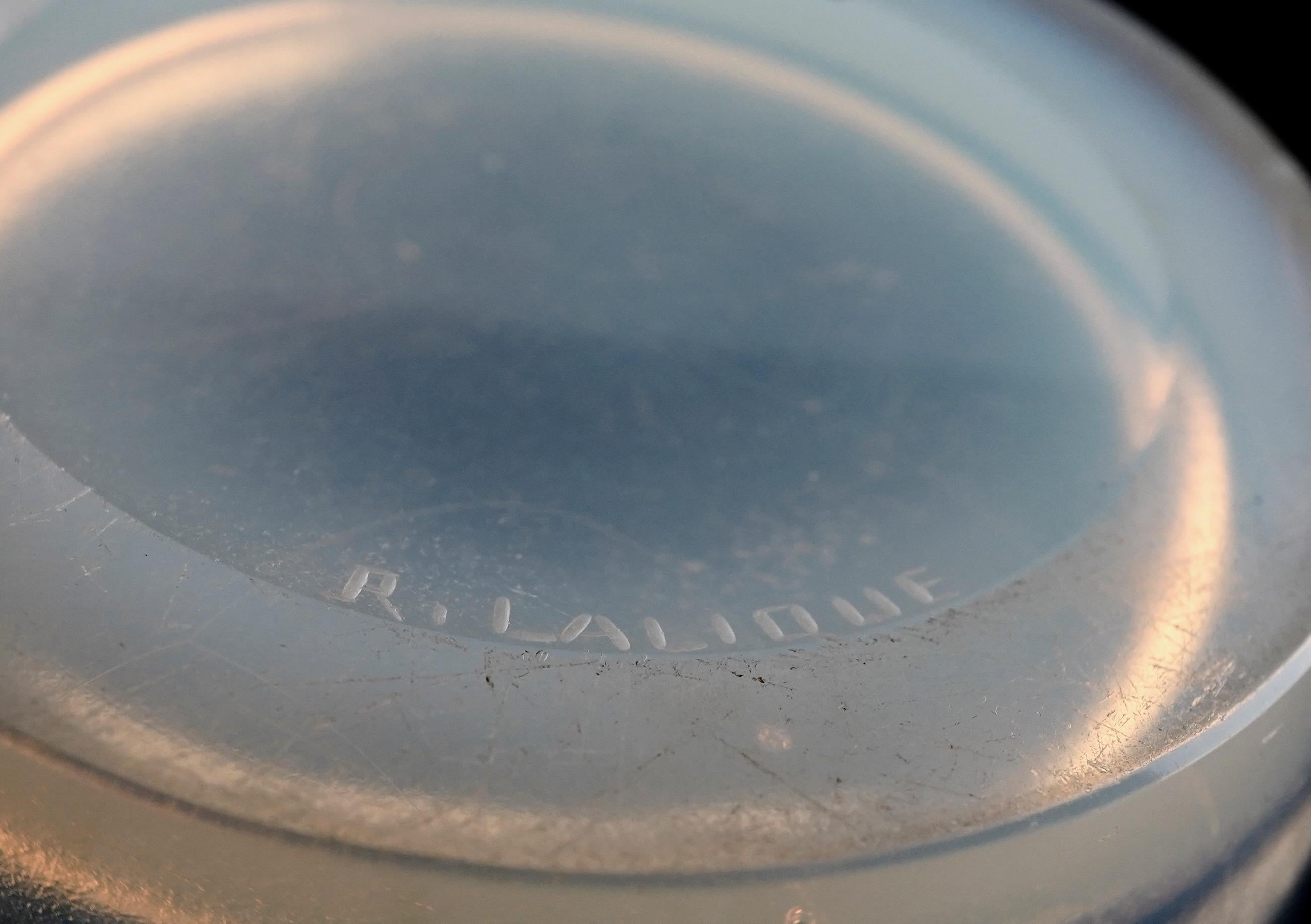 Vetro artistico R Lalique Vaso Chamarande circ 1928 in vendita