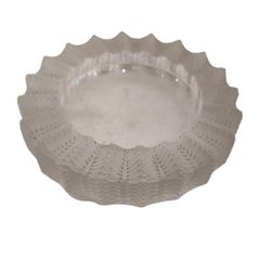 R. Lalique Clear & Frosted Crystal JAMAIQUE Ashtray, c. 1928