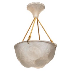 R Lalique "Dalhias "Chandelier