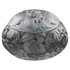 R Lalique Dinard Box Blue Patina