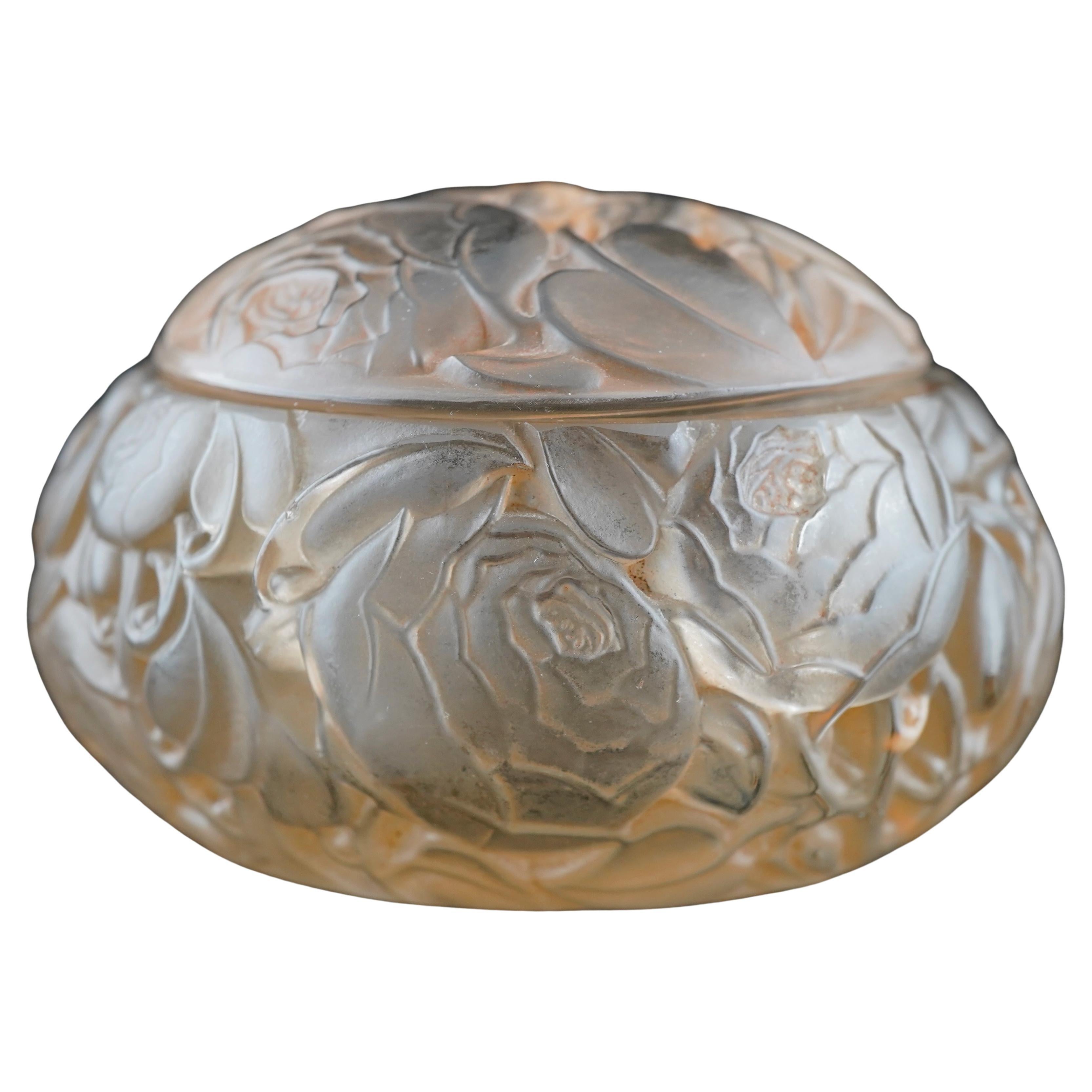 R Lalique Dinard Box Sepia Patina