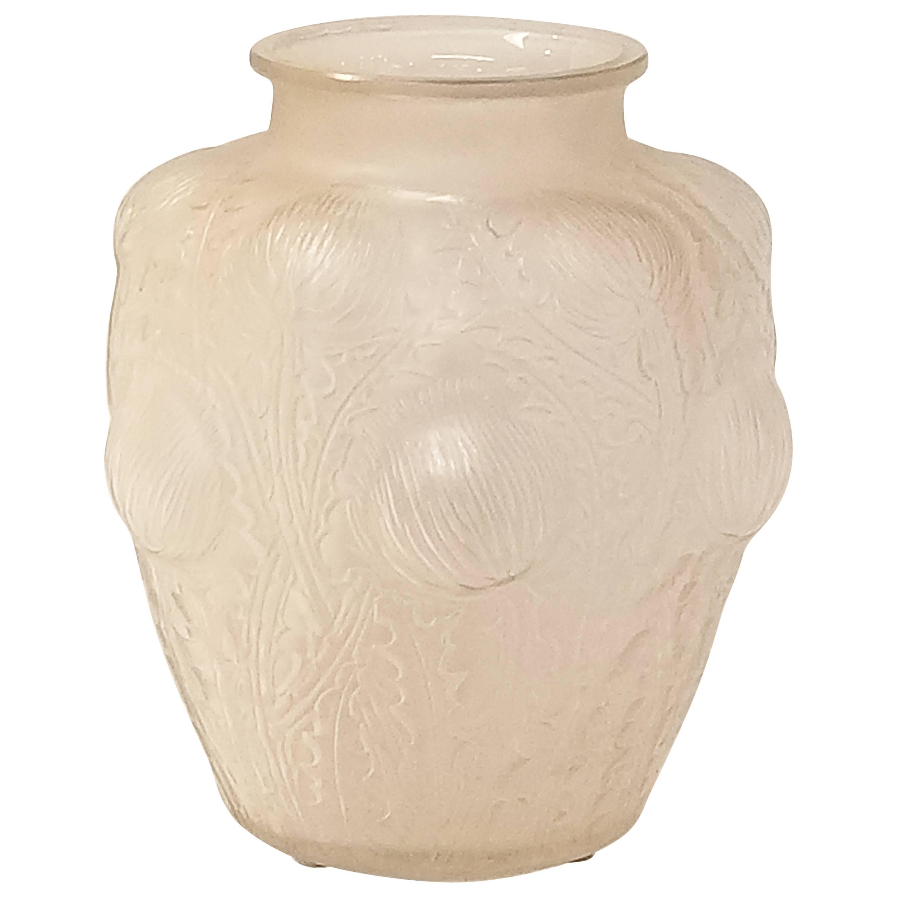 R. Lalique, "Domremy" Vase, circa 1925 For Sale