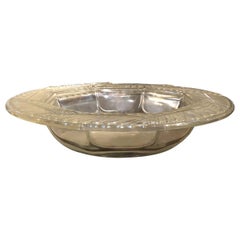 "R Lalique Fern Leaf Rimmed Bowl 20th Century"