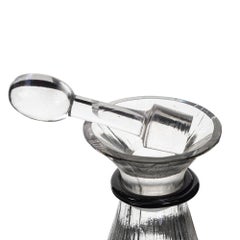 R. Lalique Molded Glass Decanter in the 'Selestat' Pattern