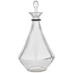 R. Lalique Molded Glass Decanter in the 'Selestat' Pattern