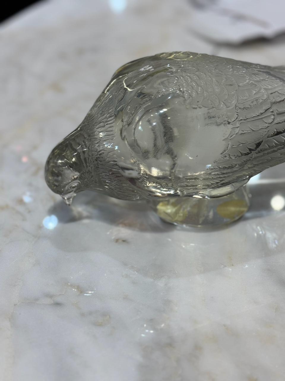 R Lalique, Pair of Pigeon Vervier and Pigeon   “GAND” 4