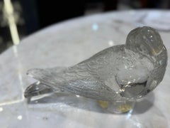 R Lalique, Pair of Pigeon Vervier and Pigeon   “GAND”