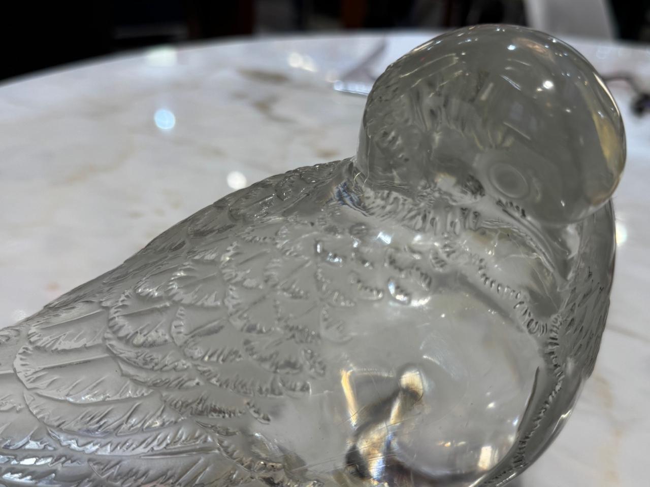 R Lalique, Pair of Pigeon Vervier and Pigeon   “GAND” In Excellent Condition In SAINT-OUEN-SUR-SEINE, FR