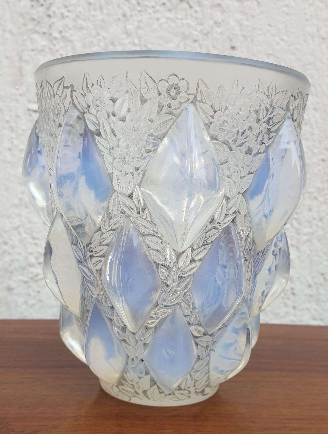 Art Nouveau R Lalique, Rampillon Vase, XXth Century For Sale