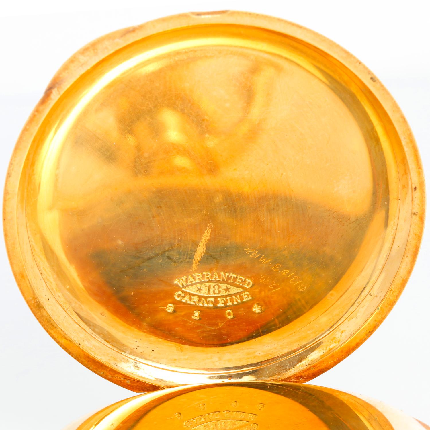 Lannier: 18 Karat Gelbgold Herren-Taschenuhr 5