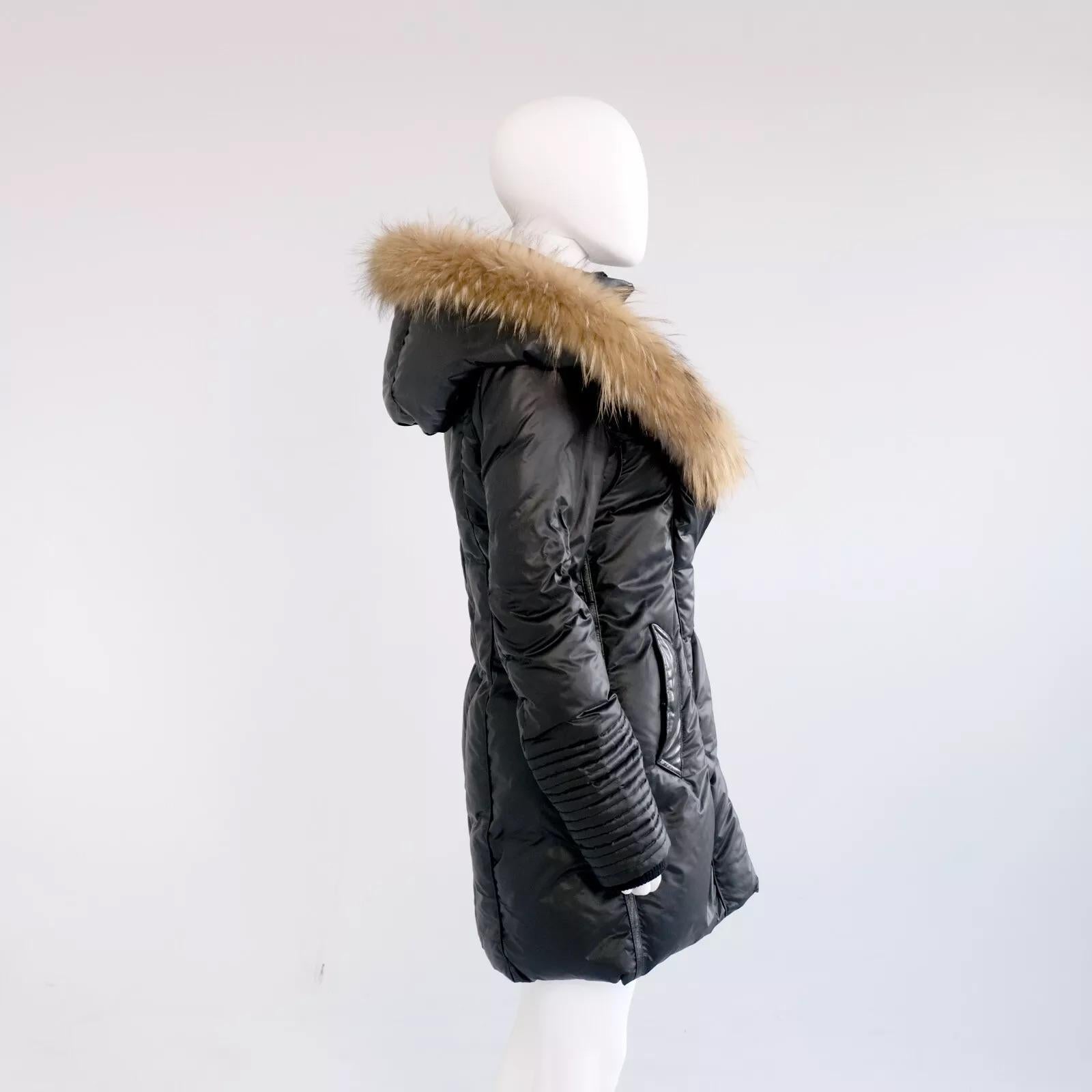 r/ Leather Aviator Sophie Jacket Black Pre-owned Size M In Good Condition For Sale In Montreal, Quebec