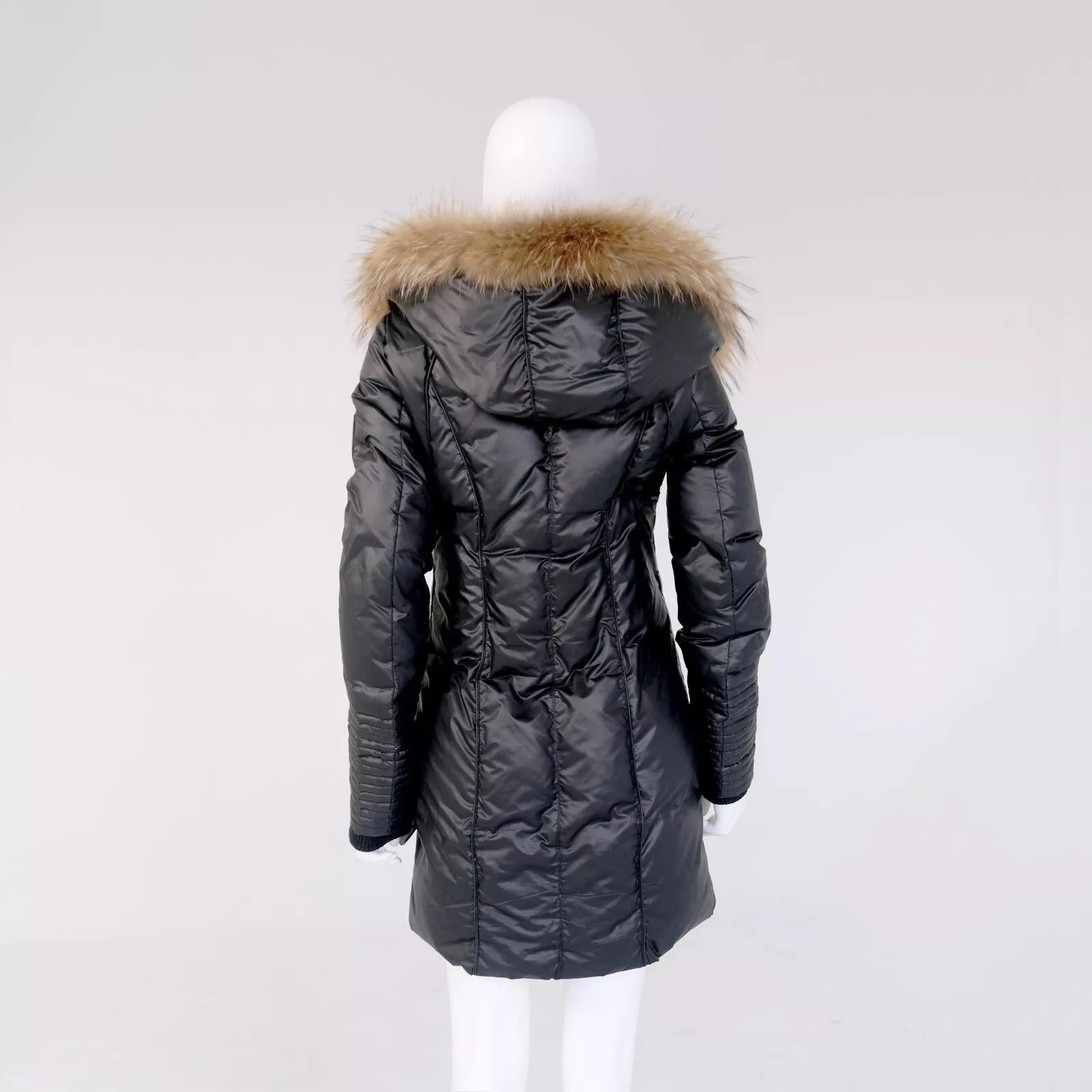Women's r/ Leather Aviator Sophie Jacket Black Pre-owned Size M For Sale