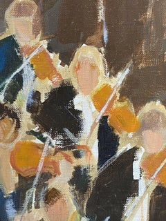 Rene Leroy, French Contemporary Modernist Painting, the Orchestra