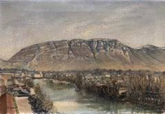Antique View of the Salève and the Arve, Geneva countryside