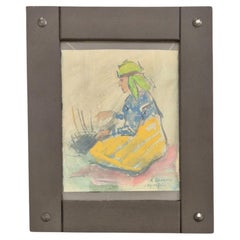 R. Loukine (1904-1988), Die Korbmacherin, Gouache
Aquarell, um 1950 R. Loukine (1904-1988), Die Korbmacherin, Gouache
Aquarell, um 1950