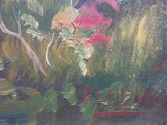 R LUDWIG - Folk Art Oil Painting on Panel - Signed - Canada - Early 20th Century