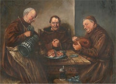 R. M. Stewart after Eduard Von GrÃ¼tzner - Contemporary Oil, Monks Dining