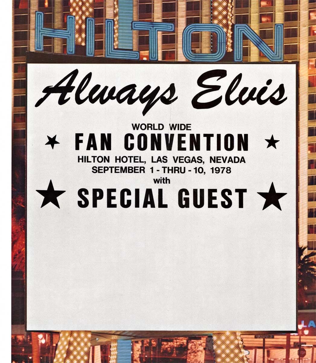 Original Las Vegas, Always Elvis World Wide Fan Convention vintage poster  - Print by R. McGregor