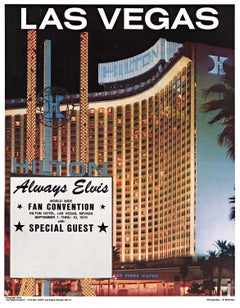 Original Las Vegas, Always Elvis World Wide Fan Convention vintage poster 