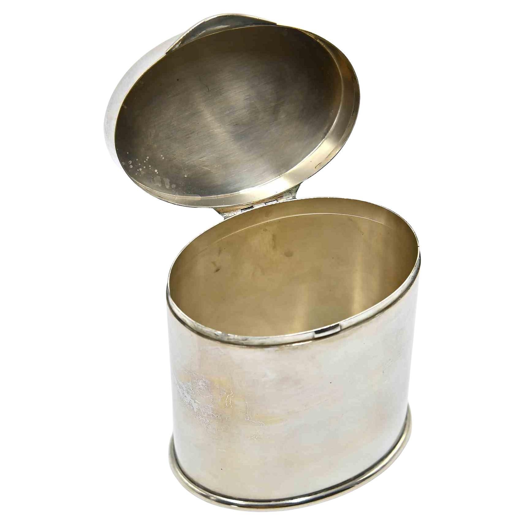 R. Miracoli 
Figli Caja de plata de época, principios del siglo XX en venta