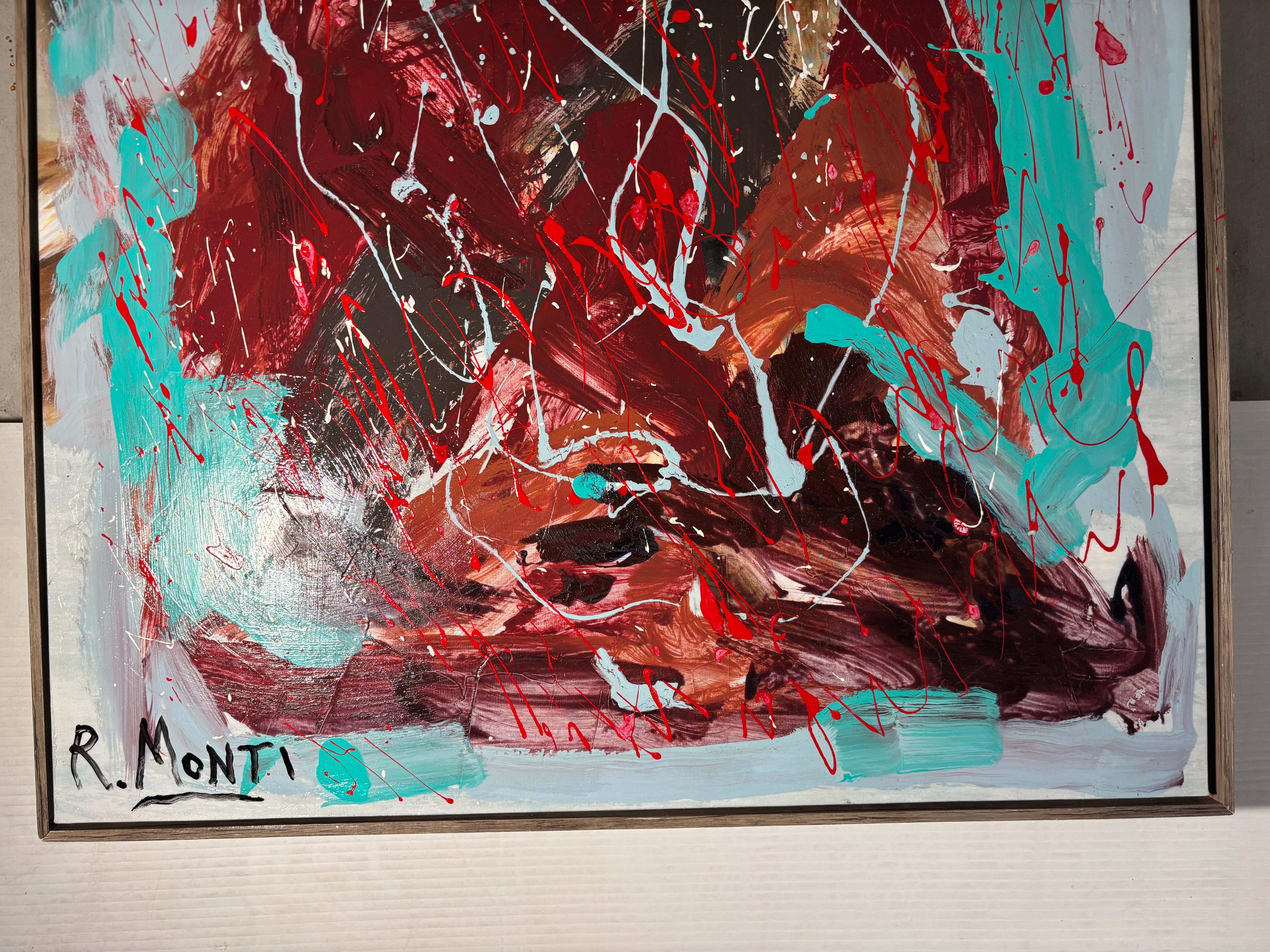 R. Montys Pittura astratta In condizioni buone in vendita a Brooklyn, NY