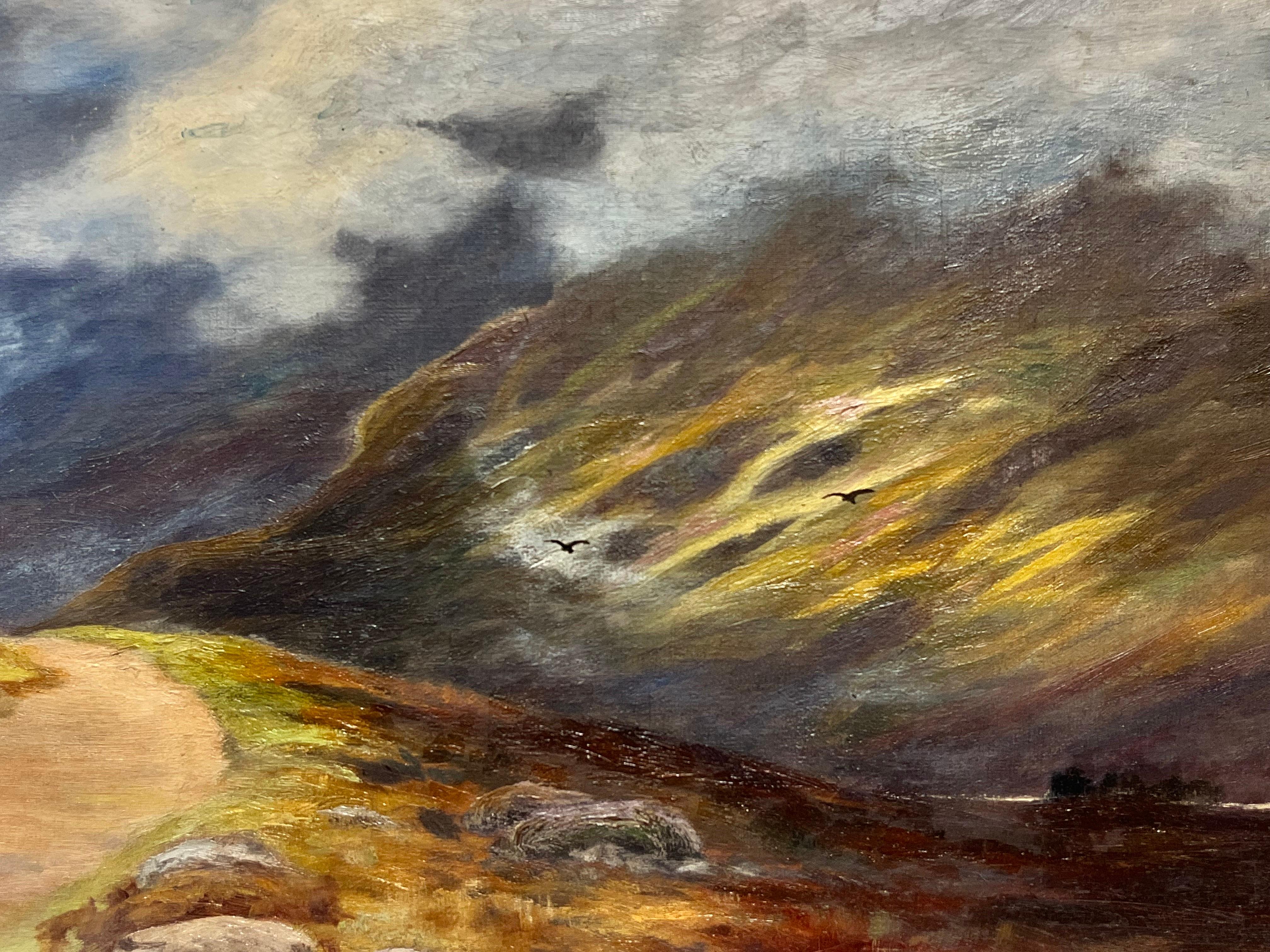 Artisten/Schule: R. O. Byers, signiert und datiert 1913

Titel: Neblige schottische Hochland-Landschaft

Medium: Öl auf Leinwand, gerahmt 

Gerahmt: 21 x 30 Zoll
Leinwand: 16 x 24 Zoll

Provenienz: Privatsammlung, England

Zustand: Das Gemälde ist