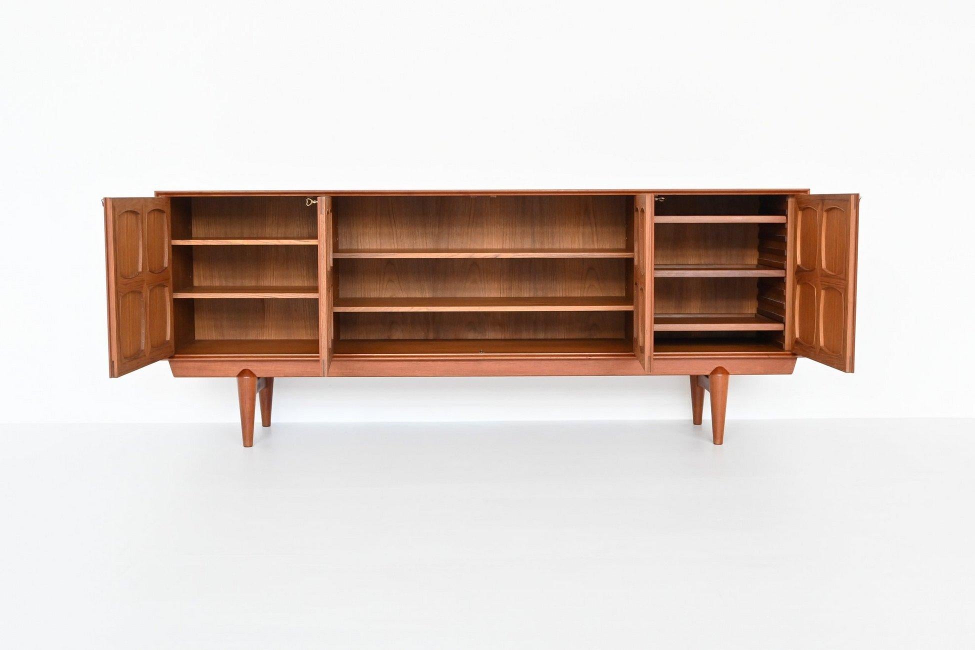R. Rastad and A. Relling graphic sideboard Gustav Bahus Norway 1960 1