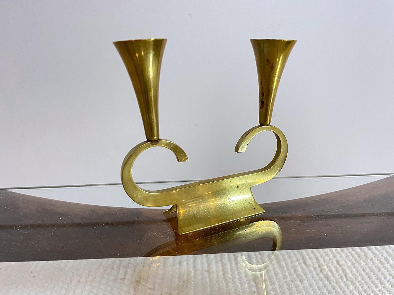 Beautiful midcentury two arms candelabra designed and made by famous Austrian designer Richard Rohac, 1960s, Austria. Handmade polished massive brass.
Very good original condition with lovely patina.

 